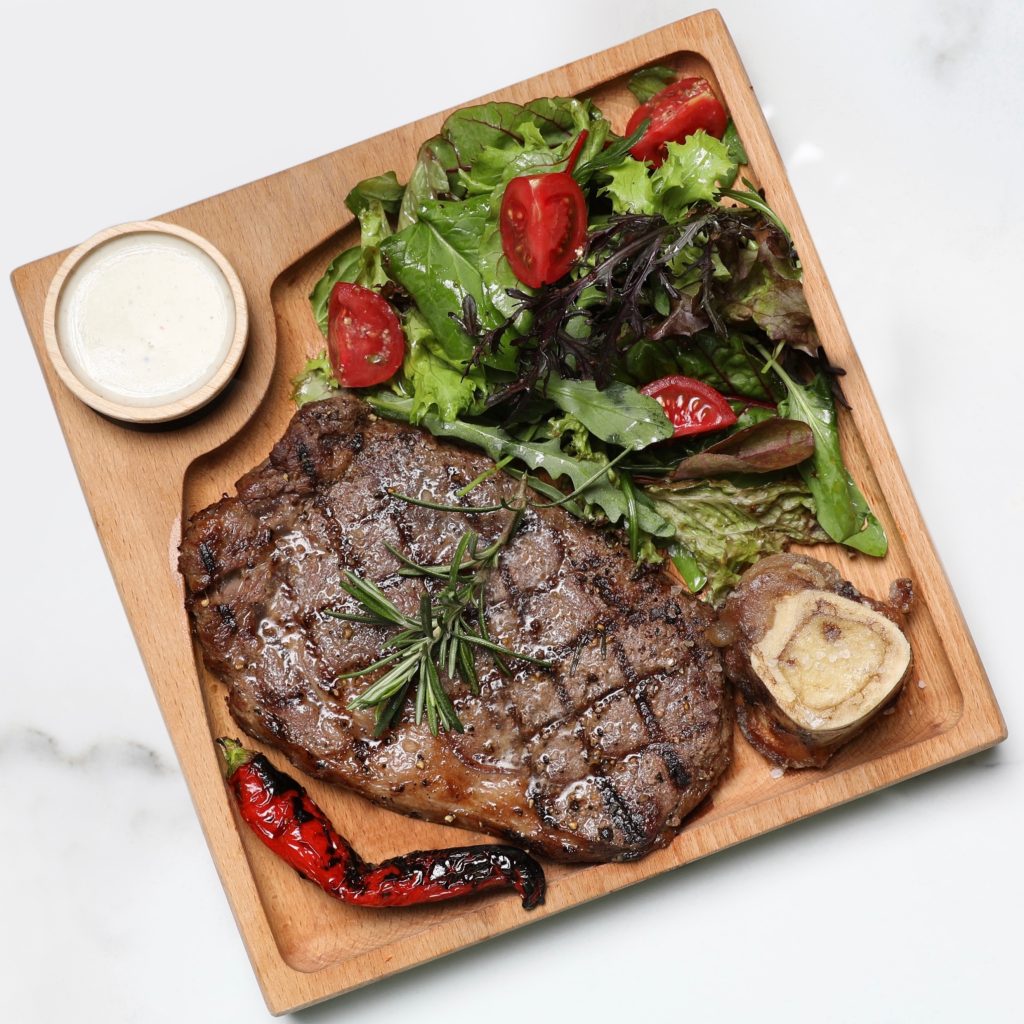 Marble beef steak
